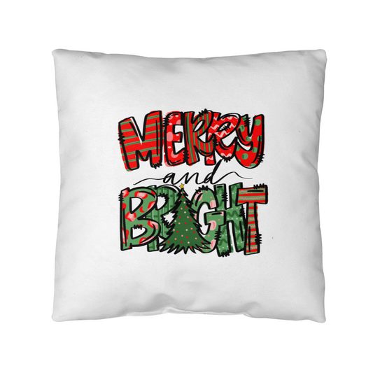 Merry And Bright | Outdoor Pillow